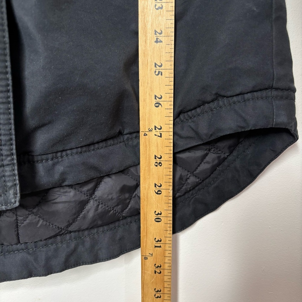 Barneys New York Women’s XS Black Winter Parka Coat Faux Fur Hood Quilted Zip - Picture 11 of 16